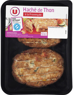 Haché de thon à la Provençale, transformé en France, barquette de 200g