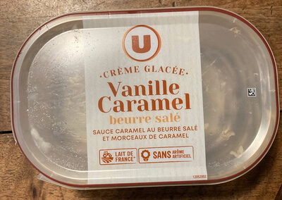 Bac crème glacée vanille caramel - 506g