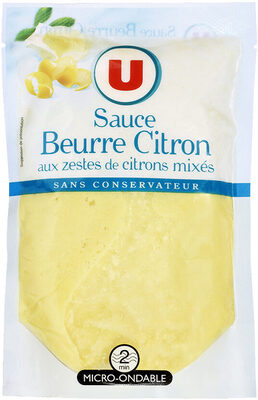 Sauce beurre citron élaborée en France, sachet de 180g