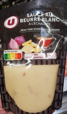 Sauce beurre blanc échalote transformée en France, sachet de 180g