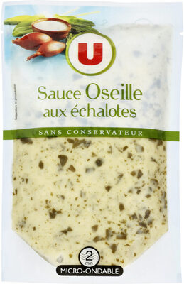 Sauce oseille échalote élaborée en France, sachet de 180g