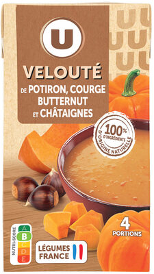 Soupe Velouté de potiron et chataignes brique 1l