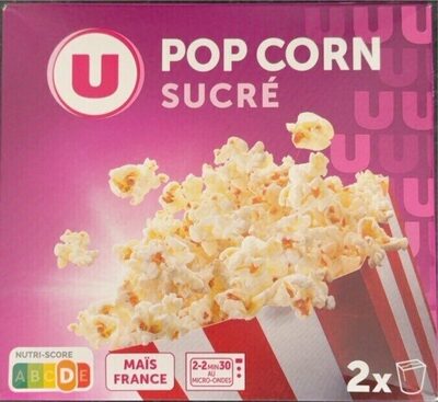 Popcorn sucré micro ondable en gobelet