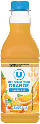 Pur jus d'orange s/p.flash pasteurisé, refrigéré - pet 90cl