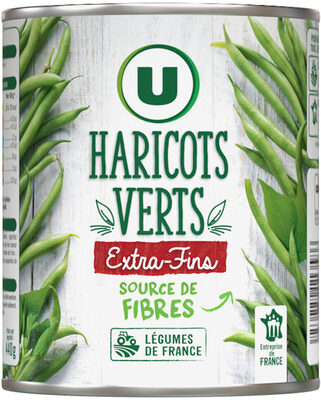 Haricots verts extra-fins - Boîte de 440g net égoutté
