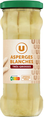 Asperges blanches très grosses pelées - Bocal 320g