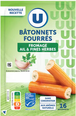 Bâtonnets de surimi gourmands AFH MSC - x16 256g