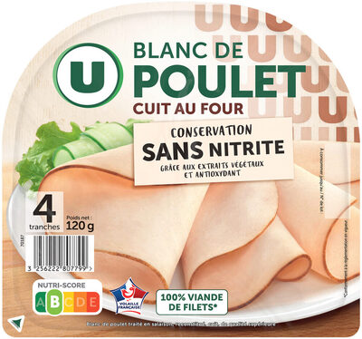 Blanc de poulet CSN 4 tranches 120g