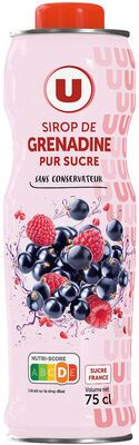 Sirop de grenadine bidon de 75cl
