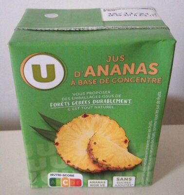 Jus d'Ananas à base de concentré