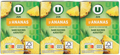 Jus à base de concentré d'ananas 6x20cl