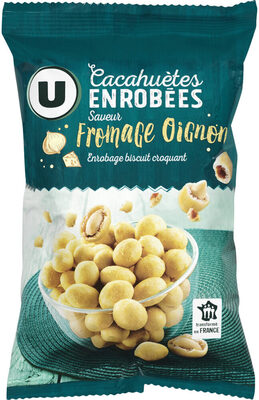 Cacahuètes enrobées goût fromage oignon