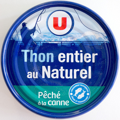 Thon entier au Naturel, Pêché à la canne