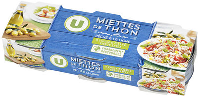 Miettes de thon à l'huile d'olive pêché à la ligne