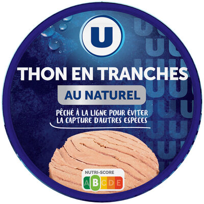 Thon en tranche naturel pêché ligne 112g