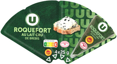 Roquefort au lait cru de brebis AOP 4 portions - 100g