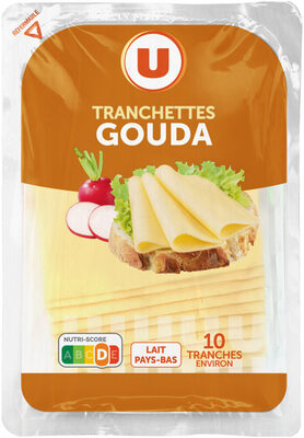Gouda au lait pasteurisé 30%MG - Barquette 10 tranches, 200g
