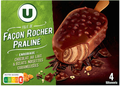 Bâtonnets glacés folie rocher praliné - X4 262G
