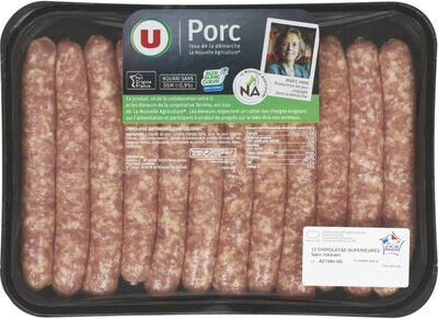 Chipolata sans colorant, France, 12 pièces, 660g
