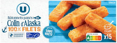Bâtonnets de poisson Colin Alaska MSC, 15 pièces - 450g