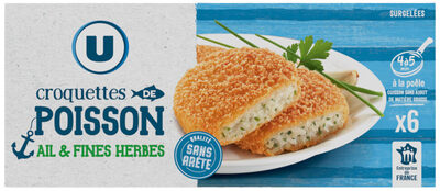 Croquettes de poisson à l'ail et aux fines herbes x6 - 300g