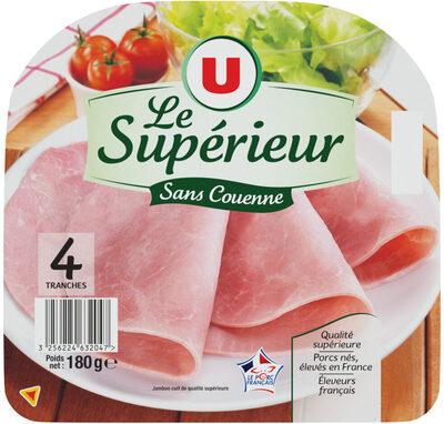 Jambon supérieur sans couenne et dégraissé 4x180g