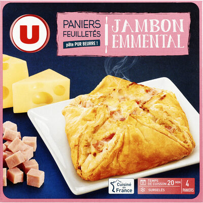 Panier feuilletés jambon/emmental 4x100g