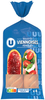 Baguettes viennoises x4, 340g