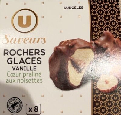 Rochers glacés vanille coeur pral.noisettes -x8 104g