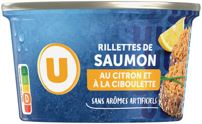 Rillettes de saumon citron et ciboulette boîte de 125g