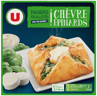Paniers feuilletés au chèvre épinard - 4X100G