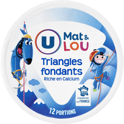 Fromage fondu nature, 12 portions triangles - 200g