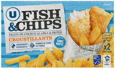Fish and chips 550g