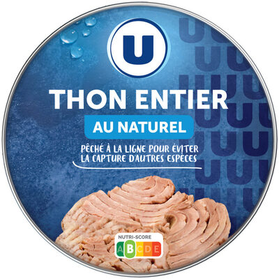 Thon entier listao pêché à la ligne boîte de 215g