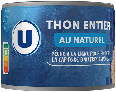 Thon entier listao naturel pêche ligne 312g