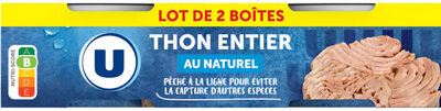 Thon listao au naturel pêché ligne x2 - 280g
