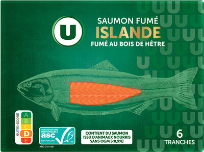 Saumon fumé Islande ASC, 6 tranches 225g