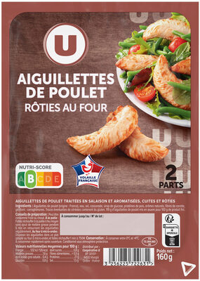 Aiguillettes de poulet rôties au four - 160g