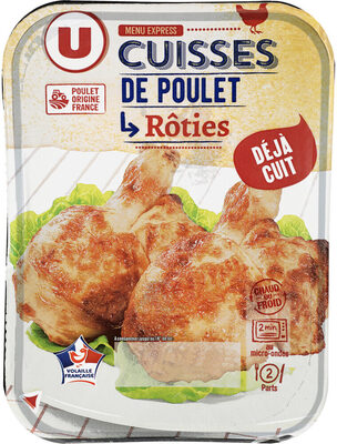 Cuisse de poulet rôtie, barquette, 370g