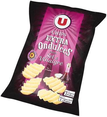 Chips extra ondulées saveur sel et vinaigre