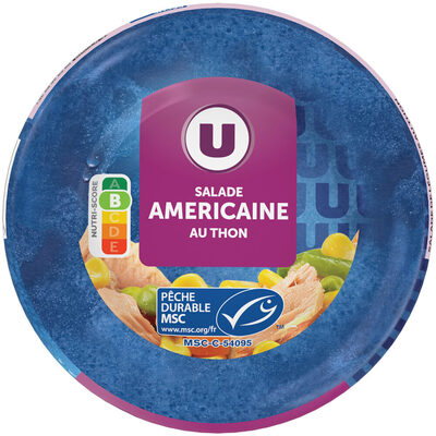 Salade Américaine au thon pêché à la ligne bol de 1/3, 250g