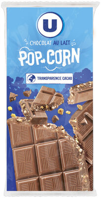 Chocolat au lait au pop corn