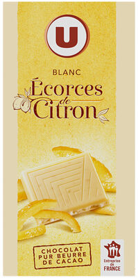 Blanc écorces de citron