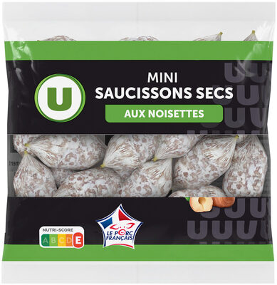 Mini Saucissons secs aux noisettes Pur Porc - 130g