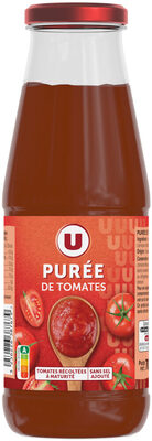 Purée de tomates fraîches sans sel ajouté bouteille de 700g