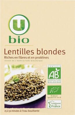 Lentilles blondes, paquet de 500g