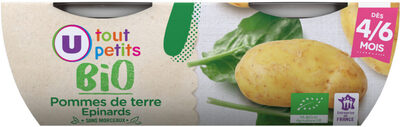Bols de purée pommes de terre et épinards