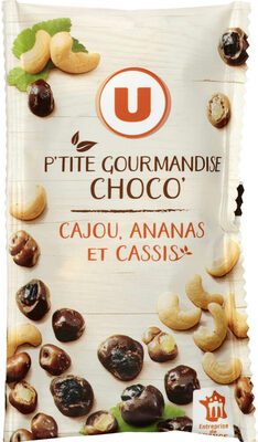 Snacking choco cajou ananas cassis sachet de 40g