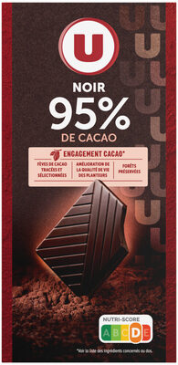 Chocolat noir côte d'Ivoire 95% cacao 80g