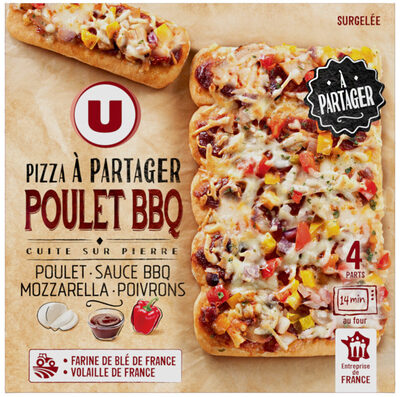 Pizza à partager Poulet BBQ
